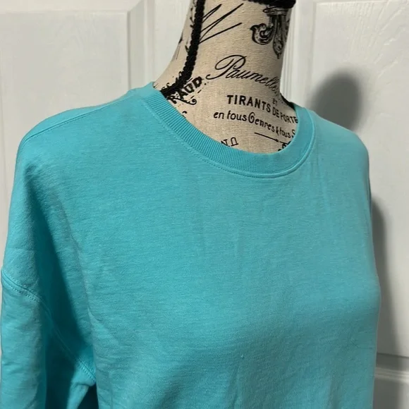 Women's Athleta Sundown Sweatshirt 2.0 in "Gulf Green" - Picture 2 of 8